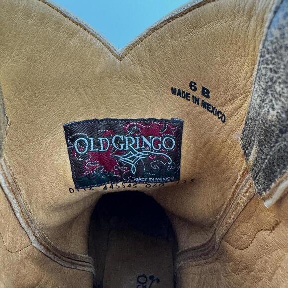 Old Gringo boots womens 6 brown leather embroidered western cowgirl festival - Picture 4 of 9